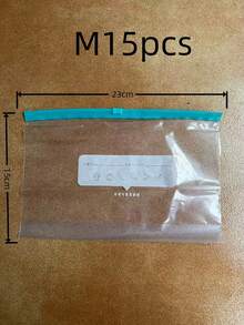 60/45/15/40/20/30/1/10/20入 食品儲存袋，夾鏈密封袋（拉鍊與圖案隨機），蔬菜與肉類保鮮工具，冰箱防臭儲存配件，食品儲藏室衣櫥穀物儲存袋，燕麥與大豆儲存袋 - 彩色 - 查看 16