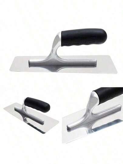 3件套不锈钢塑料手柄混凝土抹刀，适用于墙面抹灰、刮腻子、建筑石膏板工具