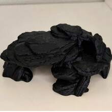 Cueva de roca negra imitada impresa en 3D, de uso dual para acuario y terrario de reptiles, refugio de múltiples espacios para peces, camarones, geckos, lagartos, decoración de estilo paisajístico natural, material impreso en 3D - A - Ver 7