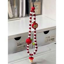 Handmade Beaded Camera Lanyard, Cute Camera Strap Keychain, Fashionable Bag Chain Pendant Compatible With Android And Most Smartphone,Gifts For Mother, Family, Friends, Kids, Birthday, Holiday Phone Chain - Multicolor - View 3