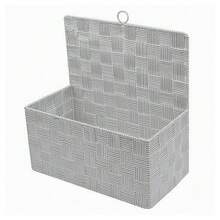 OISE ART STORE Cestino Porta Oggetti Cesto Tessuto Grigio Chiaro Organizer Multiuso Casa 79090 - - Multicolore - Visualizzare 2