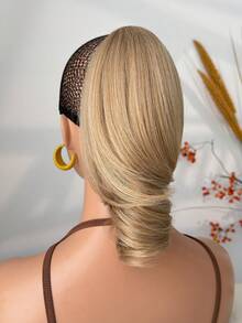 Tóc giả đuôi ngựa hình móng vuốt nhiều màu sắc, dài 10 inch, kiểu tóc xoăn gợn sóng, làm từ sợi tổng hợp chịu nhiệt, phù hợp cho các bữa tiệc và sử dụng hàng ngày của phụ nữ. - Nhiều màu - Xem 8