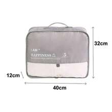 OISE ART STORE Organizer Viaggio Impermeabile Borsa Organizzatore Valigia Casa Grigio 40x32x12cm 87713 - - Multicolore - Visualizzare 3