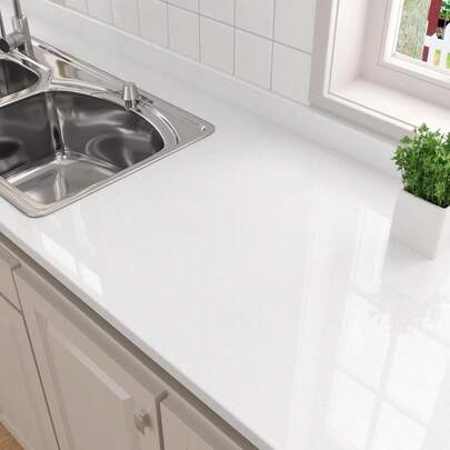 60cm *3m Easy Application Luxurious Self-Adhesive Marble Pattern PVC Wallpaper - Waterproof, Peel & Stick, High Heat Resistant For Kitchen Backsplash, Bathroom, Furniture Makeover - Easy To Apply, Durable Vinyl Contact Paper