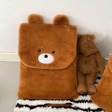 Funda para portátil/tableta de 10-14 pulgadas con diseño lindo de oso y pato estilo coreano, estuche ligero para estudiantes, opciones de multicolor (sin monedero/dije) - Multicolor - Ver 8