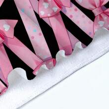 1 pieza Toalla de playa con lazo rosa, manta de playa extra grande de microfibra súper suave, toalla de baño súper absorbente, adecuada para viajes, piscina, buceo, surf, yoga, camping, disponible en varios tamaños, accesorios de playa para playa, piscina, viajes, camping, decoración de baño de yoga - A - Ver 9