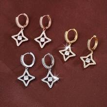 Luxury Zirconia Stud Earrings, Elegant High-End Earrings, Refined And Fashionable Earrings For Women - Multicolor - View 6