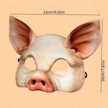 Animal Print Masks, Party Makeup Masquerade Photo Props, Animal Half Face Masks, Makeup Masquerade Carnival Party Cosplay Props, Half Face Animal Tiger, Lion Masks - Animal Masks - View 7