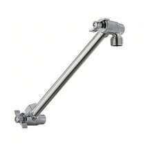1pc Adjustable 304 Stainless Steel Shower Head Holder - 11 Inch Extendable Arm With Serrated Extension Rod, Suitable For Kitchen And Bathroom - A - View 11