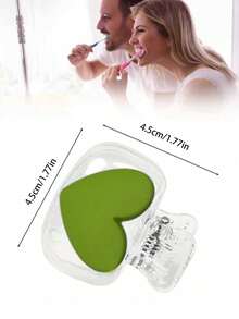 Cute Heart-Shaped Toothbrush Cover - Pink & Purple Travel Toothbrush Protector, Portable Hygienic Toothbrush Cap, Suitable For Travel, Home And Daily Use, Fashionable Heart-Themed Oral Care Accessory, Keep Toothbrush Clean Anytime Anywhere - Multicolor - View 8