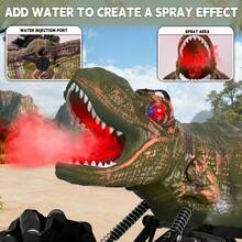 Remote Control Dinosaur, 2.4 Ghz 4WD RC Dinotrux Toys, Remote Control Car With Lights, Sound Effects And Water Spray Function, Perfect Dinosaur Party Favors Birthday Gifts 6-12 - Dinosaur RC Car - View 5