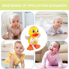 Interactive Dance Duck Toy Music, Dynamic Lights & Blinking Effects, Educational Cartoon Animal Toy, Suitable For 2+ Years Old, Durable Plastic, Perfect Gift For Halloween & Christmas, Interactive Playtime, Educational Toy,Duck Toy,Baby Boy Toys - 黃色 - 查看 5