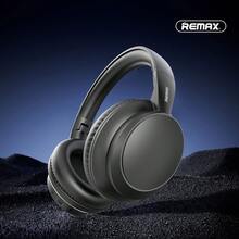 REMAX 降噪无线耳机，轻盈舒适，配备蛋白皮耳罩、可调节头带、40mm驱动单元带来沉浸式音效、3种EQ模式、19小时续航时间及有线模式，运动耳机，游戏耳机 - RB-100HB - 查看 2
