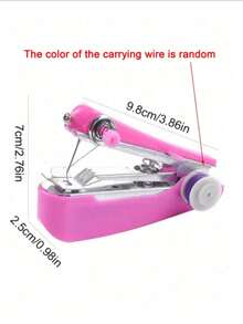 1pc Mini Manual Sewing Machine, Integrated Design, Fast Sewing, Portable Sewing Machine, Portable Metal Sewing Machine, Multi-Functional Household Sewing Machine, Please Read The Instruction Manual Carefully - Multicolor - View 3