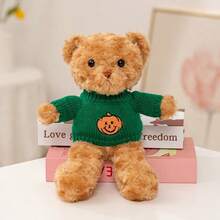 可爱泰迪熊毛绒娃娃，治愈天使泰迪熊娃娃，情人节礼物，柔软毛绒娃娃，拥抱熊，卡通泰迪熊毛绒娃娃抱枕，少女拍照道具，儿童礼物，女友生日和情人节礼物 - 彩色 - 查看 13