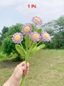 1/5/10/15/30 件装钩编雏菊，人造植物，房间装饰，秋季装饰，仿真花，植物，花园，桌面装饰 - 小雛菊 - 查看 21