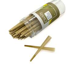 60 Pieces Of Brown Pre-Rolled Paper Cones, For Single Use, Uncoated, Suitable As Valentine's Day Or New Year Gifts, Moisture-Proof Canned, Convenient To Carry - Apricot - View 3