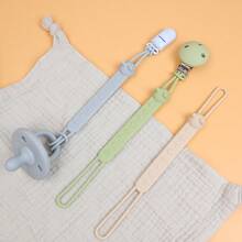 Pacifier Clip Silicone Pacifier Leash, Cat Style, One-Piece Pacifier Clip, Stroller & Crib Hanging Strap, No Clips - Multicolor - View 5