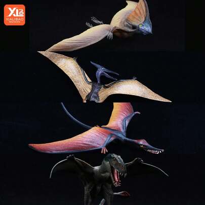 Figuras de acción de dinosaurio jurásico, juguetes de simulación, Pterodáctilo,, Haztergo, pterosauro, colección de animales, regalo para niños 8WGU