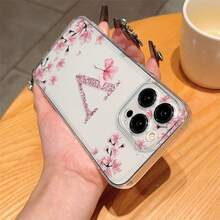 1 chiếc ốp lưng điện thoại TPU trong suốt chống sốc toàn thân hình chữ V in hoa, cá nhân hóa, tương thích với iPhone 17 16 15 14 13 12 11 Pro Max, A55/54/53/52/51, S25/24/23/22/21 Ultra, phiên bản quốc tế, không phải phiên bản nội địa. - Trong sáng - Xem 4