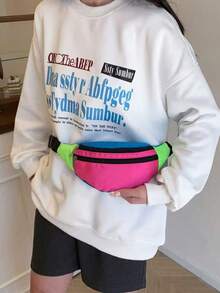 New Patchwork Women Fanny Pack Crossbody Shoulder Bag Fashionable Chest Bag - Multicolor - View 3