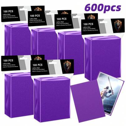 Bộ 600 chiếc dùng để bảo vệ thẻ bài Magic: The Gathering, có 6 màu mờ để lựa chọn. Thích hợp để bảo vệ thẻ bài Magic, thẻ bài giao dịch, thẻ bài bóng chày và các loại thẻ bài trò chơi khác.