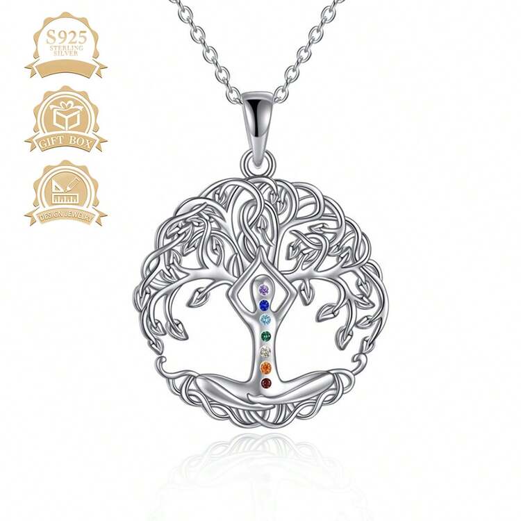 1 chiếc vòng cổ mặt dây chuyền hình trái tim bằng bạc 925 đánh bóng cổ điển, đa năng cho phụ nữ, thích hợp để đeo hàng ngày, đi nghỉ và làm quà tặng - Bạc - Xem 10