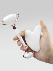 2pcs Green ABS Resin Gua Sha Massage Board | Facial & Body Meridian Scraping Massage Tool, Beauty Lifting - Multicolor - View 9