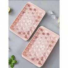 Random Size Ice Cube Tray With Lid (Small/Medium/Large), Refrigerator Ice Cube Mold,  Round Ice Ball Maker Mold, Fits Tea, Coffee Back To School - Blue - View 4