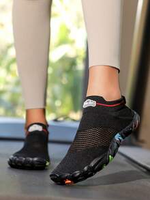 Quick-Drying Water Shoes, Unisex Outdoor Wading Shoes, Hiking, Rafting, Anti-Slip, Snorkeling, Swimming, Beach Shoes For Women, Suitable For Rocks And Tidal Pools, All-Season Versatile, Indoor Yoga & Swimming Shoes - Black - View 7