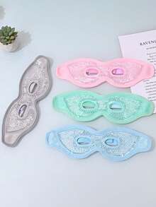 1/2 piezas Máscara de ojos de gel hueca, máscara de ojos para compresas frías/calientes, material suave apto para viajes y descanso - Multicolor - Ver 6