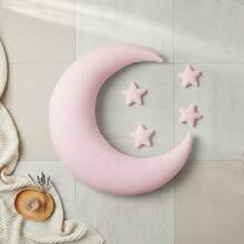 5pcs Newborn Photography Props Baby Soft Velvet Moon And Star Shaped Posing Cushion Basket Filler Sets - Multicolor - View 8