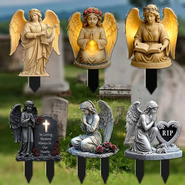 Eternal Commemorative Personalized Acrylic Cemetery Plaque - Salute To Relatives, Long Term Outdoor Preservation, Multiple Styles Of Cemetery Commemorative Stakes To Choose From, Classic Acrylic Outdoor Commemorative Plaque With Strong Durability