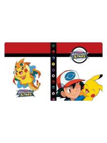 Álbum de colección de cartas Pokémon, caja de almacenamiento de tarjetas de 4 bolsillos, álbum de fotos, puede contener 120 tarjetas variadas - Multicolor - Ver 13