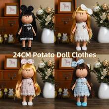 24厘米土豆娃娃米娅服装，西班牙陶瓷人偶娃娃套装，收藏娃娃换装配件礼品 - 彩色 - 查看 2