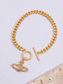 1pc Fashionable Minimalist Planet Bracelet, Versatile For Women's Daily Wear - A Planet Bracelet - View 4