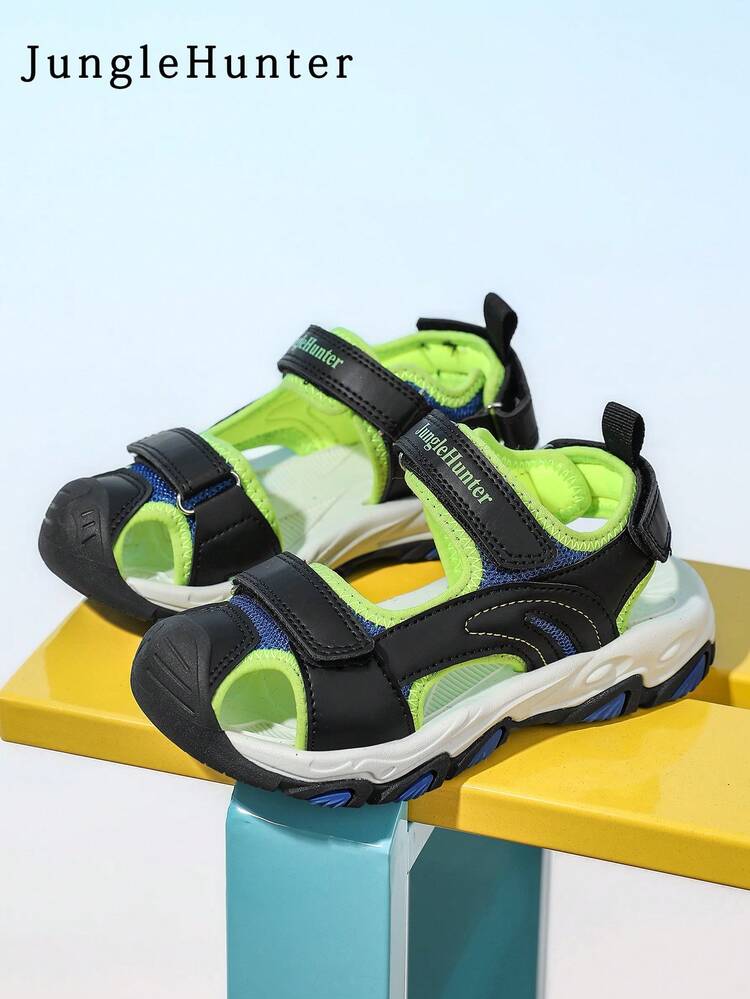 JungleHunter 1双儿童运动凉鞋，包头凉鞋，适合小童和大童，轻便舒适，时尚百搭，适合男孩女孩日常休闲和户外运动，夏季沙滩鞋，四季皆宜。 - 黑色 - 查看 5