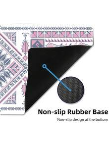 图案桌垫，适用于家庭和办公室的加长型大型鼠标垫、大型游戏鼠标垫、笔记本电脑键盘垫，底部采用防滑橡胶材质，边缘缝合加固。 - 彩色 - 查看 9