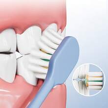 3pcs/8pcs Set Convex Wide Head Soft Bristle Toothbrushes, Deep Cleaning For Adults & Couples, Home & Travel Use - Multicolor - View 4