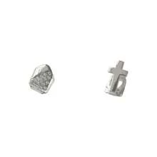 一套男女通用水钻十字架火焰牙套，适合日常休闲和派对佩戴 - 彩色 - 查看 7