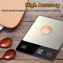 1pc 10kg/22lb Digital Kitchen Scale, Stainless Steel Material, Easy To Clean, Suitable For Baking And Cooking, 1g Precision, LCD Display, Tare Function, ABS Material, Food-, Requires 2 AAA Batteries (Not Included), Precise Ingredient Measurement | Modern Kitchen Scale | Durable ABS Structure - Multicolor - View 8
