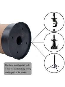 Black Mannequin Head With Hair 66.04 Cm Mannequin Doll Head Styling Mannequin Head, Containing A Mannequin Holder, Styling Tools, Etc., Suitable For Hairdressers And Stylists To Design And Practice Hairstyles. - Black - View 9