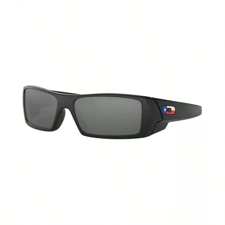 Oakley Gafas de sol tipo lata de gas, OO9014 60 | Gafas de sol para hombre - Negro mate / Negro iridio - Ver 1