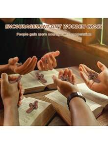 5pcs/1pc Thumb Cross, Handheld Amulet, Heart-Shaped Cross, Cross Ornament, Stress-Relieving And Inspirational Gift, Prayer Ornament/Festive And Party Supplies - Multicolor - View 6