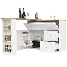Buffets & Sideboards - White + MDF + Metal - View 5