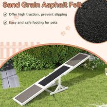 Wooden Dog Agility Seesaw, Dog Exercise & Play Set, Outdoor Run Game Toy, Climbing Platform Balance Training Equipment, Weatherproof Pet Supplies For Backyard Obstacle Courses (Grey) - White - View 5