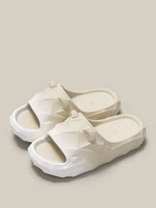 YOUMGL 2026 New Men's Thick Sole Slippers With Cushion, Indoor Non-Slip Soft Bottom Quiet Bathroom Sandals - White - View 3