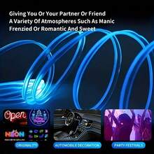 500cm/196.85in Cold Light Cable Decorative Car Interior LED Strip Ambient Lighting Car Interior Decoration Lights - A - View 10