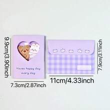 Cute 3D Foldable Hug Greeting Card With Envelope, High-Quality Lovely Gift For Friends, Couples - Multicolor - View 12