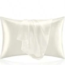 2 luksusowe, jedwabiste, miękkie poszewki na poduszki – oddychające i przyjazne dla skóry, przyjemne w dotyku, z jednokolorowym zapięciem kopertowym – nadają się do prania w pralce, poszewki na poduszki dla jednej osoby o satynowym wykończeniu, prezent świąteczny, odpowiednie na każdą porę roku - Wielokolorowe - Zobacz 10